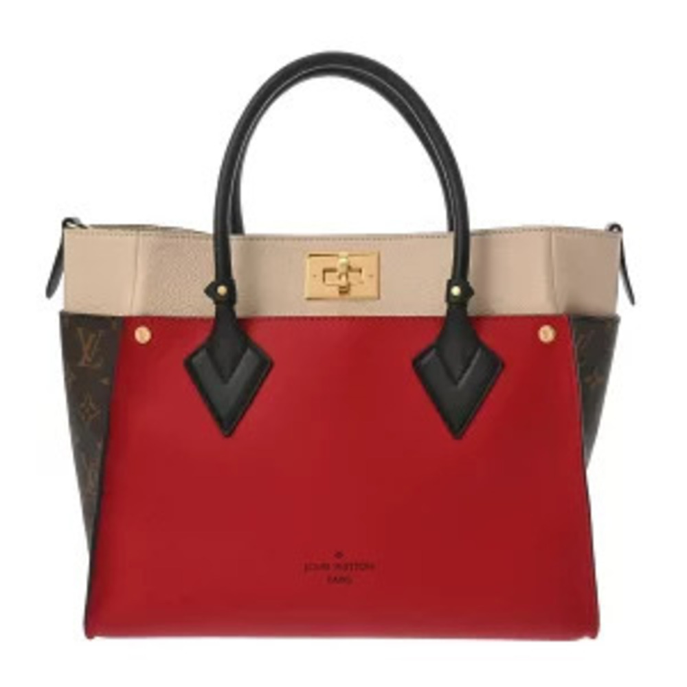 Louis Vuitton On My Side Rouge Pirate Monogram Canvas Calf Leather Handbag
